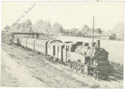 lokomotive dr 75 411 mit lokalpersonenzug