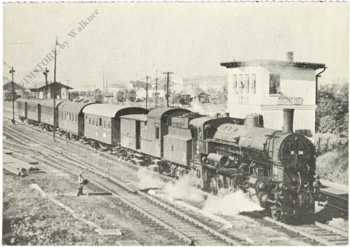 lokomotive 35.214 mit p 1414 bei der ausfahrt aus gmünd lokomotive 35.214 mit p 1414 bei der ausfahrt aus gmünd