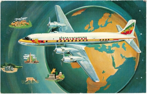 ethiopian airlines, new radar equipped dc 6 b