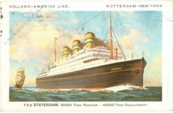 t.s.s. statendam holland america line; rotterdam new york