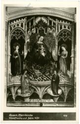 absam, pfarrkirche, wandfresko