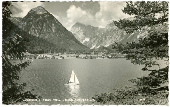 achensee, blick auf pertisau