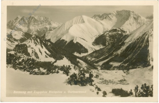 berwang, mit zugspitze, bleispitze und gartnerwand