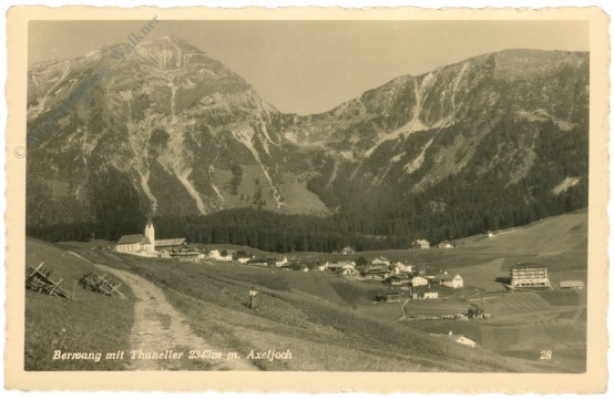 berwang, mit thaneller m. axeljoch