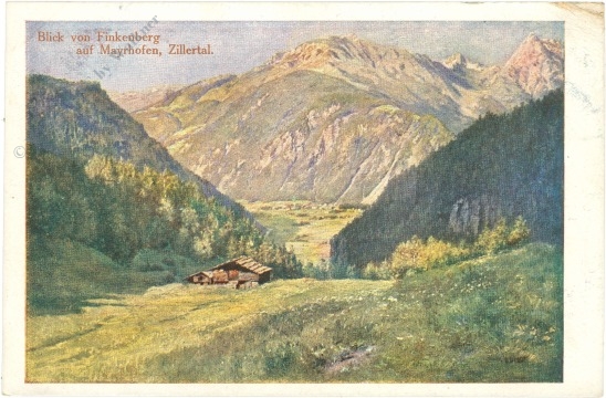 finkenberg, blick auf mayrhofen