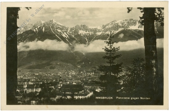 innsbruck, panorama gegen norden