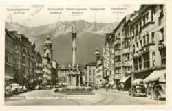 innsbruck, maria theresienstrasse mit nordkette