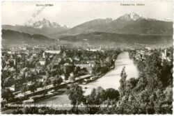 innsbruck, gegen süden mit serles und nockspitze