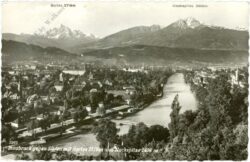 innsbruck, gegen süden mit serles und nockspitze