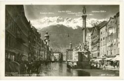 innsbruck, maria theresienstrasse mit nordkette