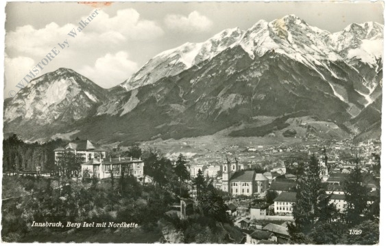 innsbruck, berg isel mit nordkette