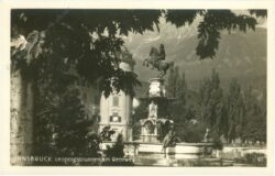 innsbruck, leopoldsbrunnen am rennweg