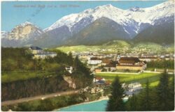 innsbruck, mit berg isel und stift wilten
