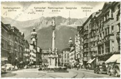 innsbruck, maria theresienstrasse mit nordkette
