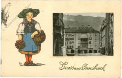 innsbruck, gruss aus, goldenes dachl
