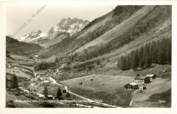 ischgl, bodenalpe mit fluchthorn und zahnspitze