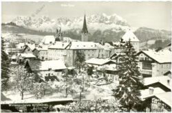 kitzbühel, ortsansicht im winter