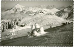 kitzbühel, blick zum kitzbüheler horn und loferer steinberge