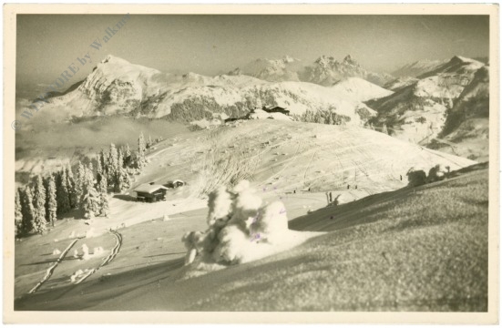 kitzbühel, blick zum kitzbüheler horn und loferer steinberge