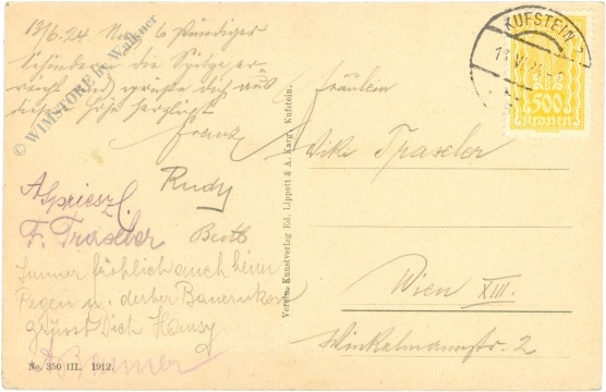 kufstein, kaisergebirge, kopftörl von norden