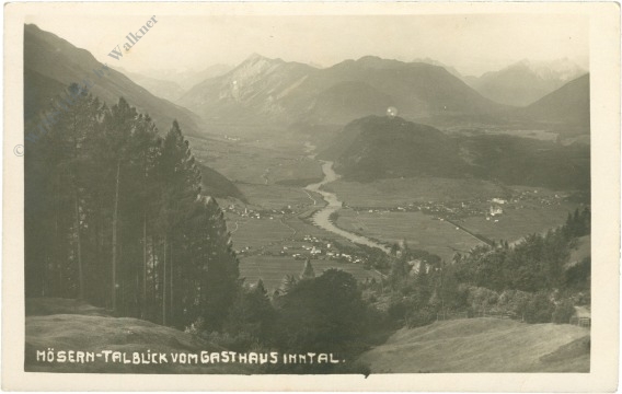 mösern, talblick vom gasthaus