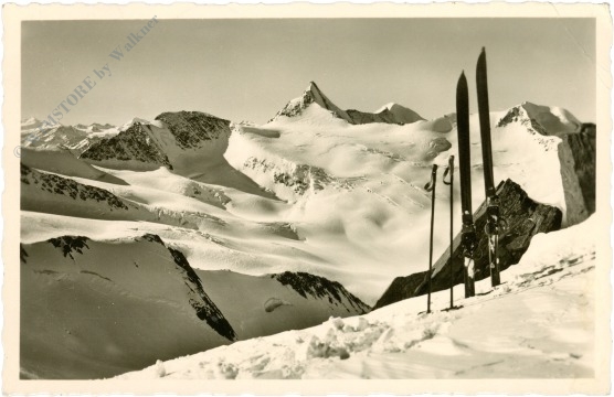 oetz, blick vom schalfjoch auf die hintere schwärze u. similaun