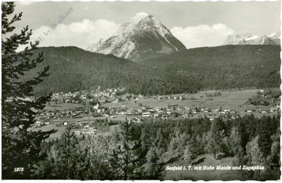 seefeld in tirol, mit hohe munde und zugspitze seefeld in tirol, mit hohe munde und zugspitze