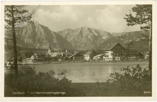 seefeld in tirol, mit wettersteingebirge seefeld in tirol, mit wettersteingebirge