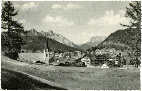 seefeld in tirol, mit ahrnspitzen und karwendel seefeld in tirol, mit ahrnspitzen und karwendel