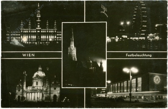 wien, multiansicht bei festbeleuchtung wien, multiansicht bei festbeleuchtung