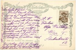 wien, blick von der terrasse des künstlers