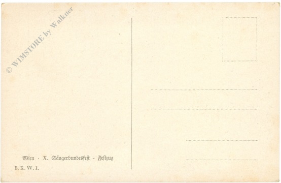 wien, x. sängerbundfest, festzug