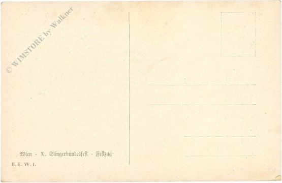 wien, x. sängerbundfest, festzug