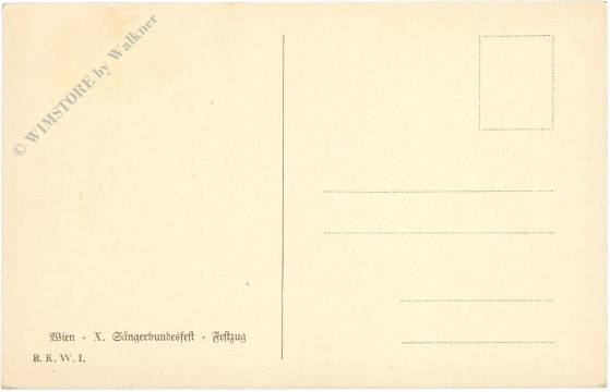 wien, x. sängerbundfest, festzug