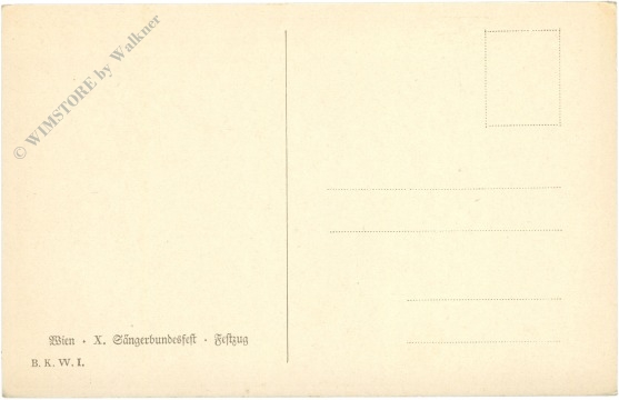 wien, x. sängerbundfest, festzug