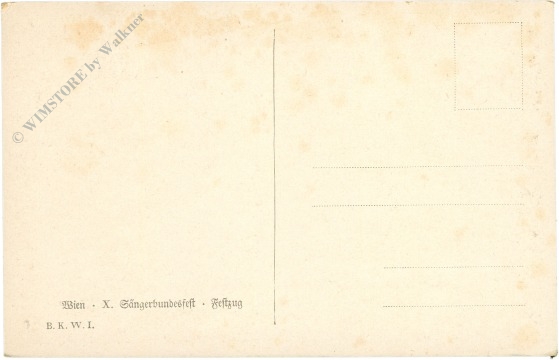 wien, x. sängerbundfest, festzug