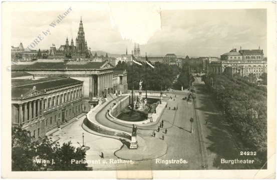 wien 1, parlament und rathaus, ringstrasse, burgtheater
