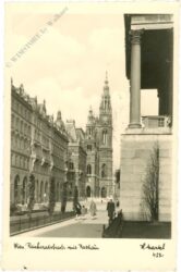 wien 1, reichsratsstrasse mit rathaus