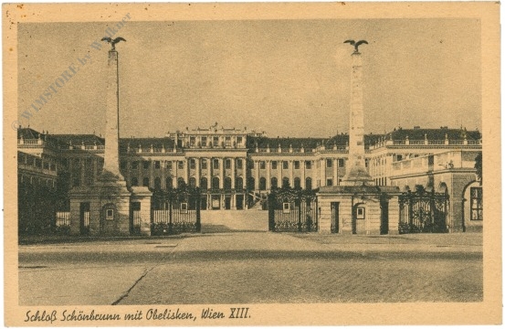 wien 13, schloss schönbrunn, mit obelisken wien 13, schloss schönbrunn, mit obelisken