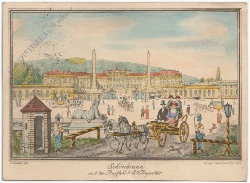 wien 13, schloss schönbrunn, ausfahrt seiner majestät wien 13, schloss schönbrunn, ausfahrt seiner majestät