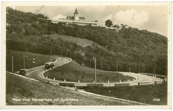 wien 19, neue höhenstrasse mit kahlenberg