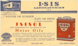 i sis laboratories isisol motor oils