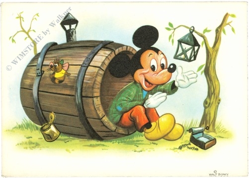 walt disney: mickey im fass
