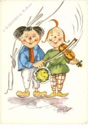 max & moritz: spielen geige