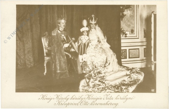 könig karl i., königin zita und kronprinz otto