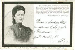 kaiserin elisabeth trauerkarte