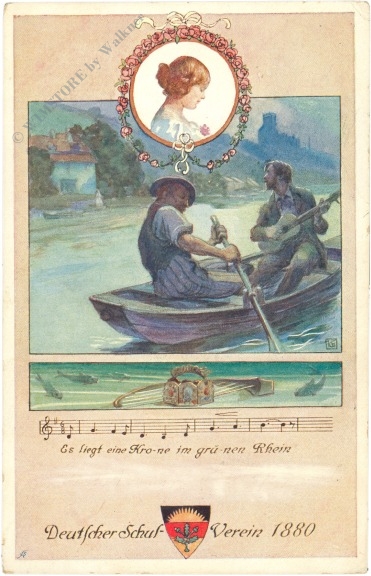 es liegt eine krone im grünen rhein...