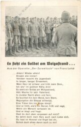 es steht ein soldat am wolgastrand...