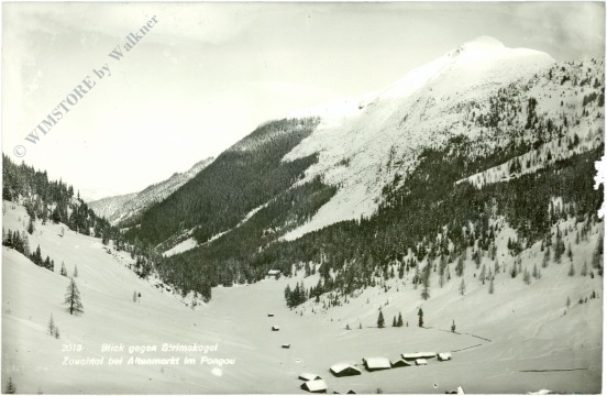 altenmarkt im pongau, blick gegen strimskogel