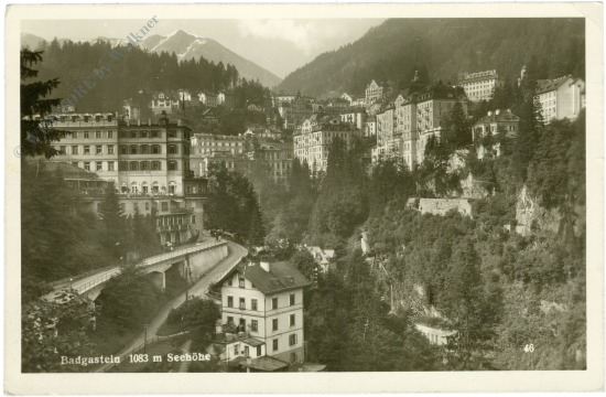 bad gastein, ortsansicht
